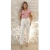 034444 Blusa gola polo listrada